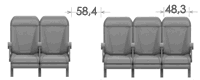 A320 кресла бизнс класса ширина