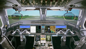 Embraer E190-E2 cockpit
