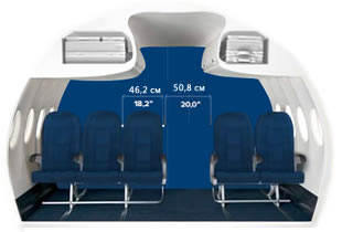 Superjet 100 seat economy