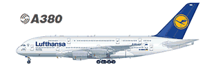 Lufthansa Airbus A380-800 title=